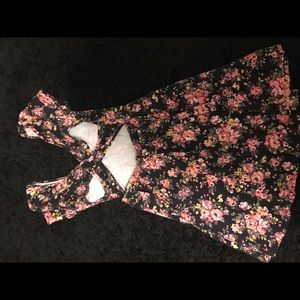 Forever 21 CrossBack Floral Dress